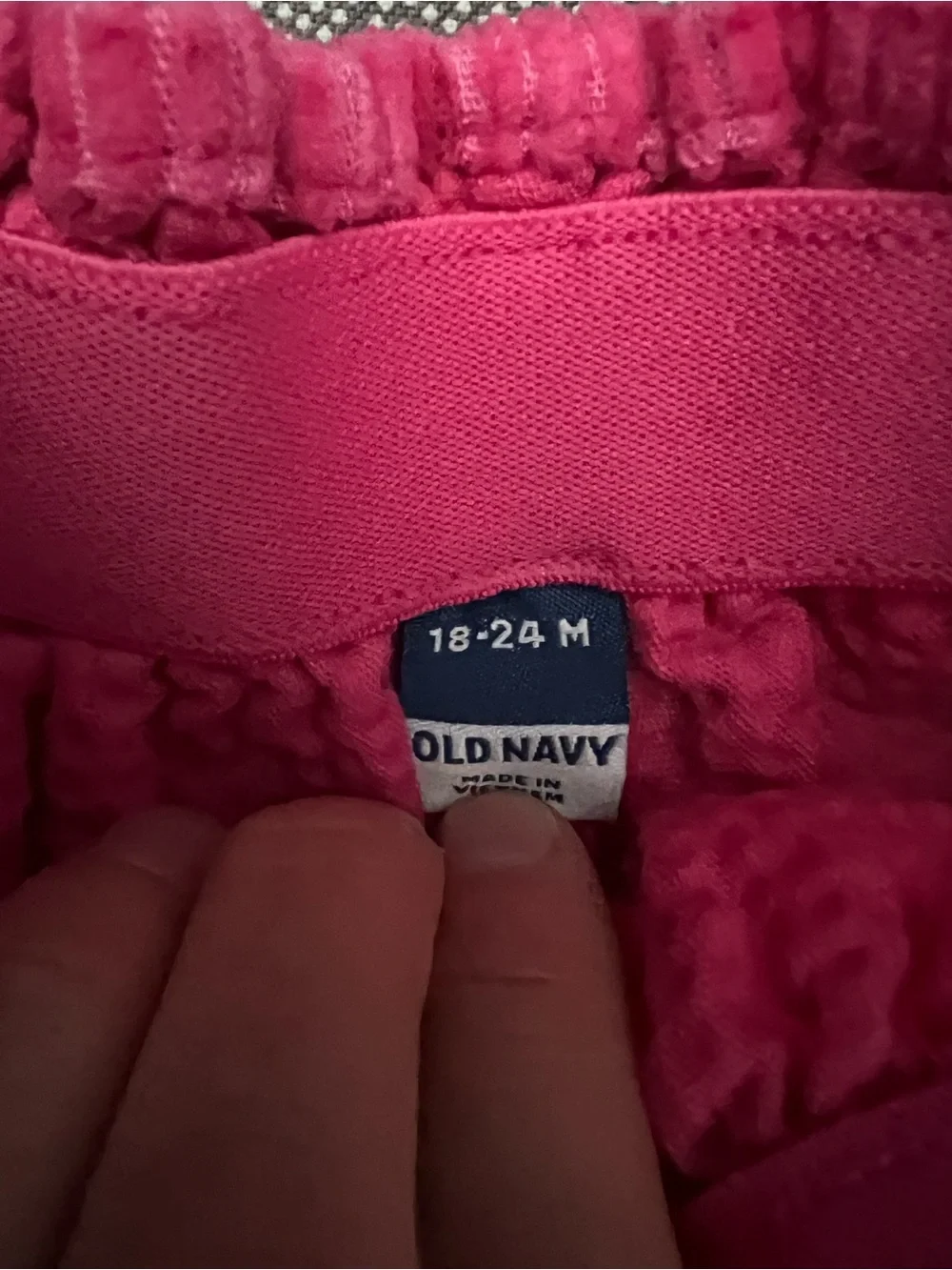 Old Navy Hot Pink Corduroy Skirt with Light Pink Heart Pockets